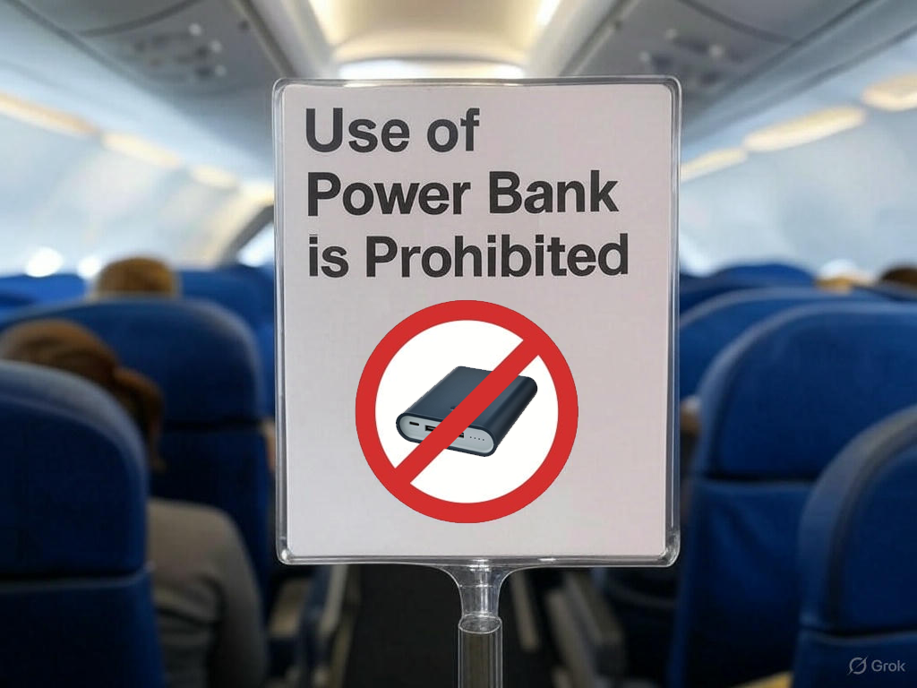 No powerbank sign